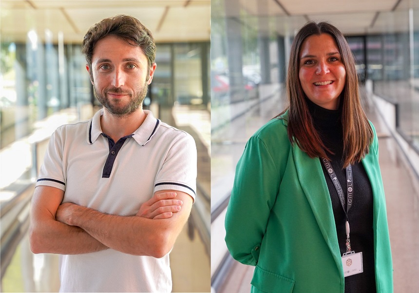 Beatriz Lozano Torres (CEL group) i Ramón Torres Cavanillas (RTMM group), investigadora i investigador de l’Institut de Ciència Molecular (ICMol) de la Universitat de València.